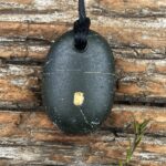 22ct Natural NZ West Coast One Gold & Stone Pendant
