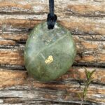 22ct Natural NZ West Coast One Gold & Stone Pendant