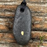 22ct Natural NZ West Coast One Gold & Stone Pendant